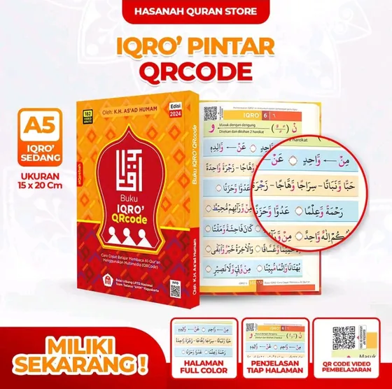 Iqro Milenial QR Code (6 Jilid)
